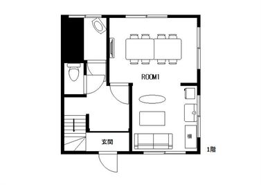 COCODE初台【A棟】 【ROOM1】設備充実の会議室☆の間取り図