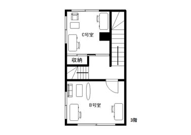 COCODE笹塚 【B号室】テレワークにオススメの間取り図