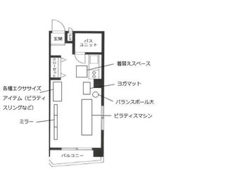 sr pilates studio 代々木公園 【早朝割引】sr pilates studio 代々木公園の間取り図