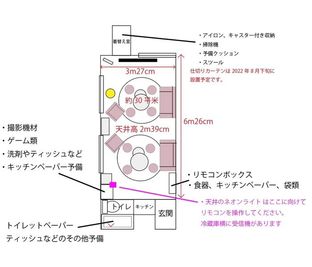 キュティア新大久保 アクセス良好｜24h｜懇親会・パーティー[46]の間取り図