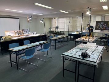 切子体験イベントの様子 - SMG/ 四ツ橋・近商ビル ＳＭＧ貸し会議室近商ビル7階A室の間取り図