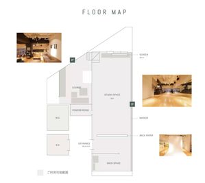 代々木上原スタジオ by PromodelStudio ♪　レッスン・イベントプランの間取り図