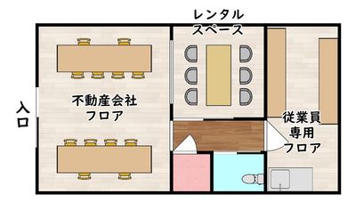不動産会社店舗内にある１室です - ライフステージ六甲道 ライオンズ六甲道の間取り図