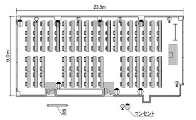 TKP神田ビジネスセンター H401の間取り図