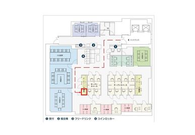 relark大宮　貸し会議室 No.203オンライン会議室(１名用)の間取り図