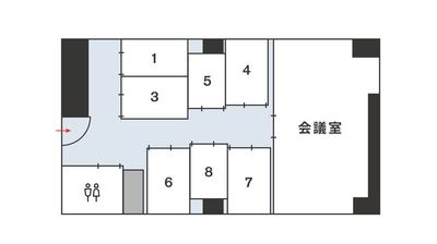 【ビズボ神田南口】 ビズボ神田南口No.8の間取り図