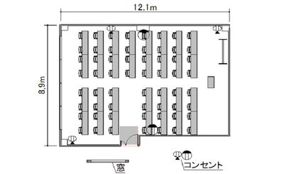 TKP神田ビジネスセンター C501の間取り図