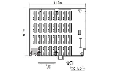 TKP神田ビジネスセンター C502の間取り図