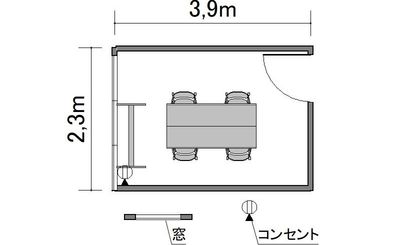 TKP神田ビジネスセンター M601の間取り図