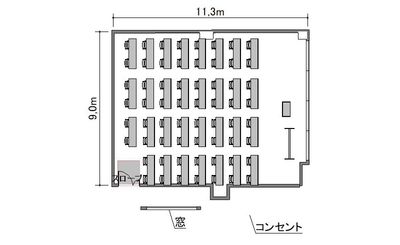TKP神田ビジネスセンター C604の間取り図