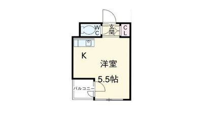 Empty Roomy都立大学駅前 レンタルスペースの間取り図