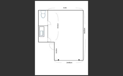 家具は省略してあります - かちくらBASE まちのレンタル音楽室の間取り図