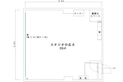中野レンタルスタジオ「オドリバ」 レンタルスタジオの間取り図