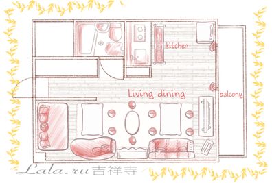 ソシアルビル吉祥寺 パーティースペース30平米　キッチン付の間取り図