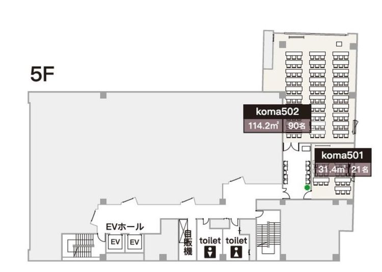 koma502 TypeD - リファレンス広島小町ビル貸会議室