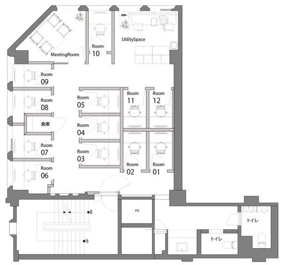 comolu東京日本橋　4人用会議室 - comolu 東京日本橋