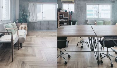 ⚠ベージュ一人掛けソファ他一部撤去 - 🌳新大久保駅6分のレンタルスペース レンタルスペース 大久保401の室内の写真