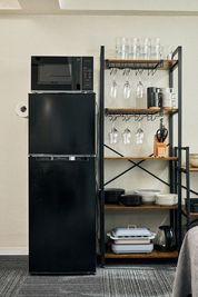 電子レンジ・冷蔵庫 - Sunriseチサンビル名駅前店 【平日限定プラン】_Sunriseチサンビル名駅前店の設備の写真