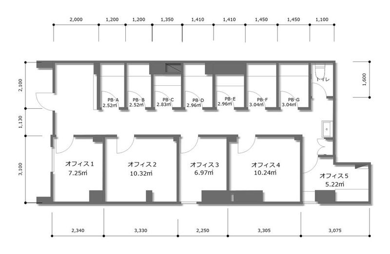 【1～4名】オフィス1☆高速Wi-Fi無料！オフィスワークに最適 - YAMATO BASE 大和西大寺 オフィス（WEST）