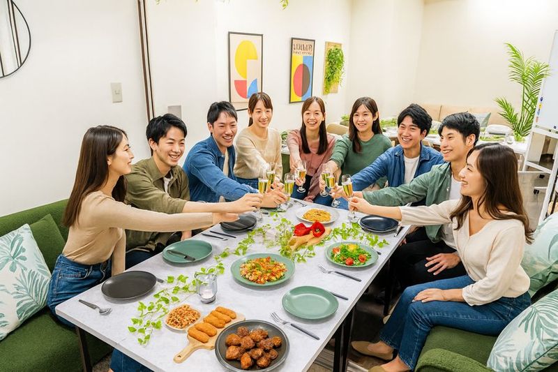 東新宿駅徒歩2分｜最大30名着席｜会議室＆パーティー[79] - 【Glow新宿】