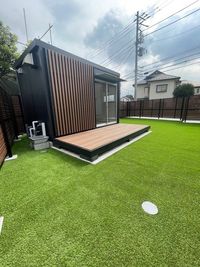 屋外スペースには立水栓もあり、ワンちゃんの給水もOK - レンタルスペースひふみの外観の写真