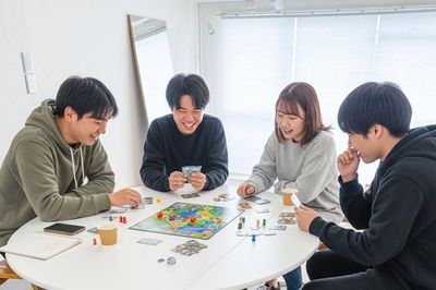 ＜実例のイメージ画像です＞ボードゲームをゆっくり楽しむお客様も多いです - dialogue 四谷（ダイアローグよつや） 🌿きれいで穏やか✨｜dialogue四谷（ダイアローグよつや）の室内の写真