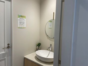 洗面所 - 麻布十番ハルモニアビル 4階　Space HARMONIA（Room B）の設備の写真