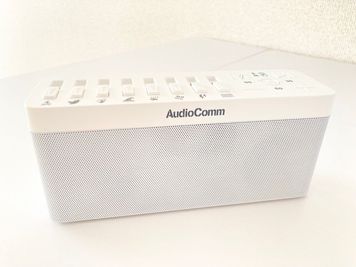 ネイチャーサウンド内蔵型のスピーカーを完備！リラックス効果抜群です。もちろんBluetoothでご自身のスマホ音楽に繋ぐことも可能です！ - space HIRO white rabbit 西荻窪店 レンタルサロンの設備の写真
