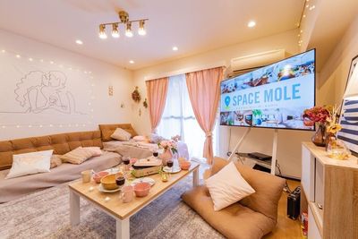 かわいい雰囲気で統一してお部屋となっておりますので女性の方に大人気です！ - 朝日プラザ Bridal心斎橋_12の室内の写真