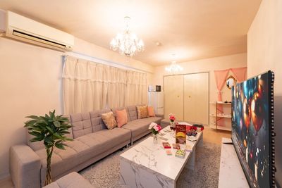 かわいい雰囲気で統一してお部屋となっておりますので女性の方に大人気です！ - レナジア新町 レナジア新町_10の室内の写真