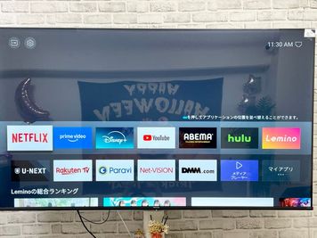 視聴には各自のアカウントでのロッグインが必要となります。 - 池袋駅東口7分❤️ゴミ捨、高速光Wi-Fi🛜パーティー 新規OPEN❤️Angel池袋　池袋駅 東口　歩行7分の室内の写真