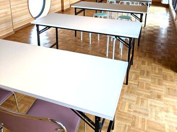 レンタルスペースらいか 屋根裏ワンフロアのピアノがあるスペースの設備の写真