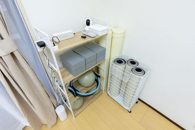 ピラティスボール3個、ピラティスリング2個、ヨガマット3枚、ヨガブロック3セット、ストレッチポーいただけます。いただけます。 - Pilates studio Cosiness 東神奈川 Studio Cosiness（ピラティススタジオ）東神奈川の設備の写真