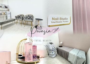 トータルビューティーPurasia. 広島駅徒歩圏内★オープンしたてのキレイなサロンで貴方の夢を応援♪の室内の写真