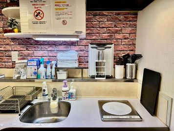 🌸矢場町＆栄パーティ向けレンタルスペース🌸 広いキッチン付きレンタルスペース THE ROOM矢場町＆栄02の室内の写真