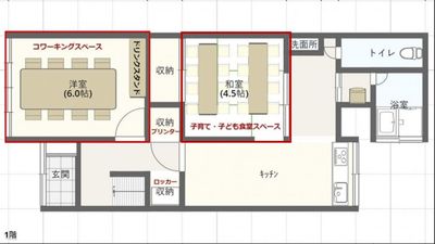 Co育て×Coワーキング 結 -You- GW満喫🎏女子会❣️十三駅5分🌟子ども設備付古民家の室内の写真
