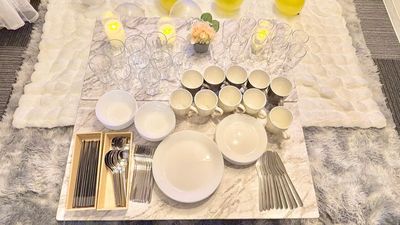 10名様分の食器類を完備 - グッドワン新大阪Amouris 24H利用可☆室内防犯カメラ無し❣グッドワン新大阪Amourisの設備の写真