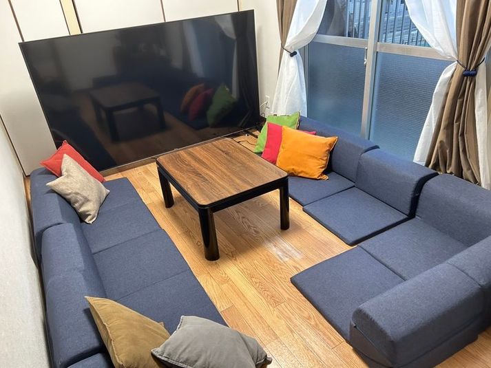 水天宮前2分大画面液晶🚿シャワー🎬映画鑑賞，ゲーム🏠24H - 水天宮シアタールーム