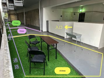 軍艦屋台 – 東新宿1分テラスBBQ 【A区】軍艦屋台 – 東新宿1分テラスBBQの室内の写真