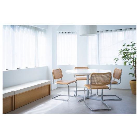 betini studio 白を基調とした自然光が入る青山公園沿いにあるスタジオの室内の写真