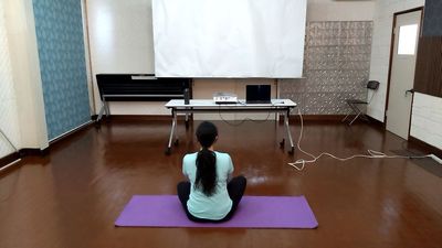 動画見ながら運動することも♪ - レンタルスペース夕顔瀬 2階C室・ペット可能・無料駐車場有の室内の写真