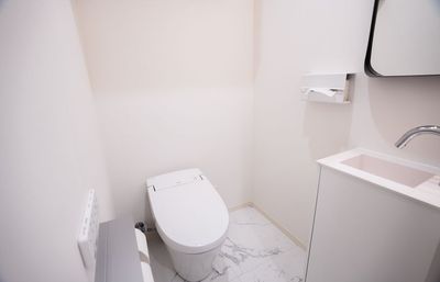 トイレ - 高田馬場 マシンピラティスエアリアルヨガダンススタジオ 天井高3m二面壁鏡のレンタルマシンピラティススタジオの設備の写真