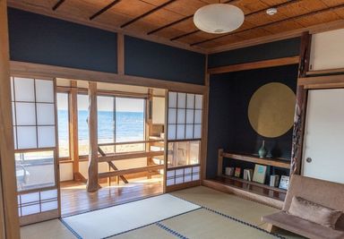 ハラオカハウス 砂浜まで10秒  海と桟橋が一望できる  南房総ハラオカハウスの室内の写真