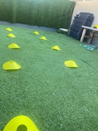 マーカーコーン(屋上トレーニング用) - 貸切レンタルジム武蔵小山(スミスマシン×サンドバッグ) 【駅徒歩２分/超高濃度水素水飲み放題】レンタルジムHBT武蔵小山の設備の写真