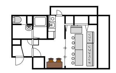 ソファ➕ソファベッドがあり
多くの人が座れます。 - Flow LOUNGE FlowLounge五反田_パーティ・ボードゲーム・懇親会の室内の写真