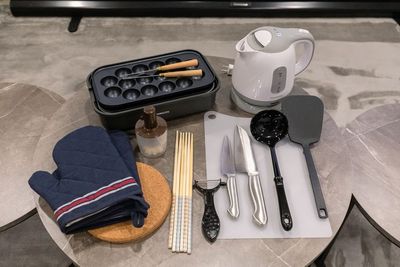 たこ焼き器、調理器具 - 元町駅2分<24H>パーティ❤女子会❤映画鑑賞❤デート❤大型画面 usy　黒の設備の写真