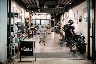 貸切の場合、店内のレイアウトは変えることも可能です。ご相談ください。 - 体験型広告スペース 『カメレオ』 Chameleo （カメレオ）の外観の写真