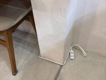 左壁右下延長コンセントあり - カフェスペースLemon カフェスペース貸切（キッチン利用無し）／最大16名の設備の写真