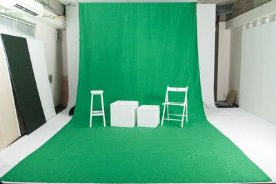 背景布 3mx6m 緑（グリーンバック） - Studio ZONA 市ヶ谷店 Studio ZONA 市ヶ谷店 白ホリ撮影スタジオの設備の写真