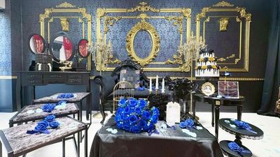 無料で使える「青」の撮影小物。
青押しの方の推し活でご好評いただいております❤ - 姫スタジオ（大名ゴシック店） 姫スタジオ（博多ゴシック店）の室内の写真